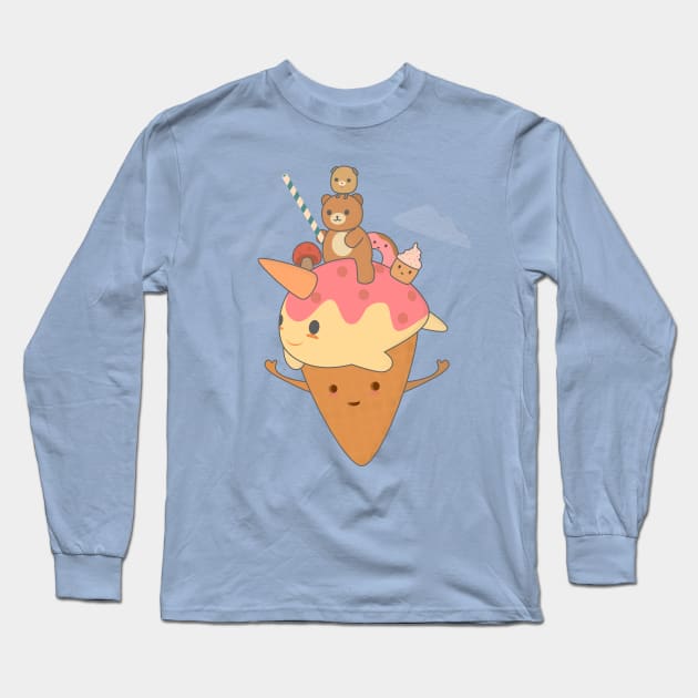 Ice Cream Adventure Long Sleeve T-Shirt by happinessinatee